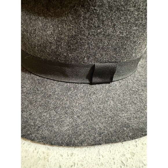 Biltmore for Madewell Women’s Hat 100% Wool Dark Grey Governor Fedora S/M VTG - Picture 5 of 10